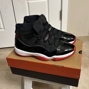 Jordan 11 “Bred”2019/Size:11,Color:Blk/Red/White